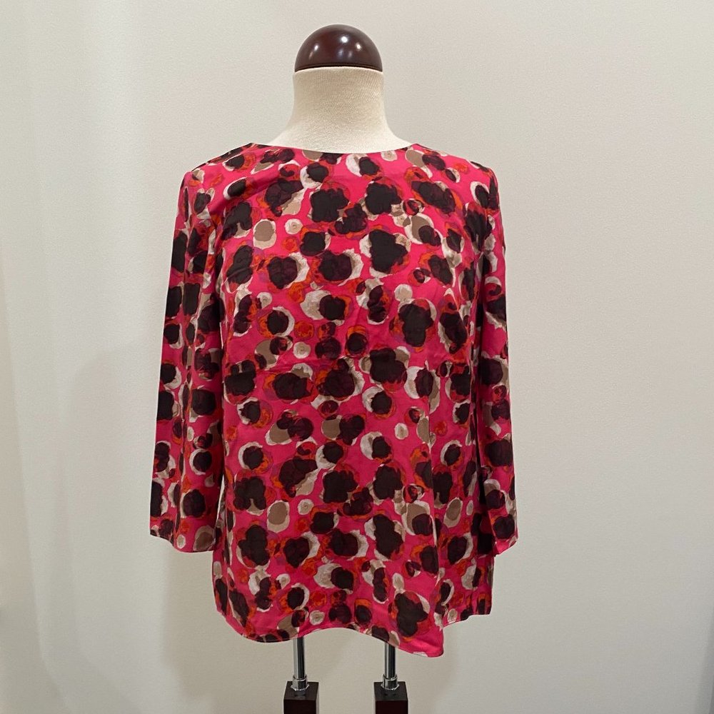Unique Pink Floral Top by Boden Size 8